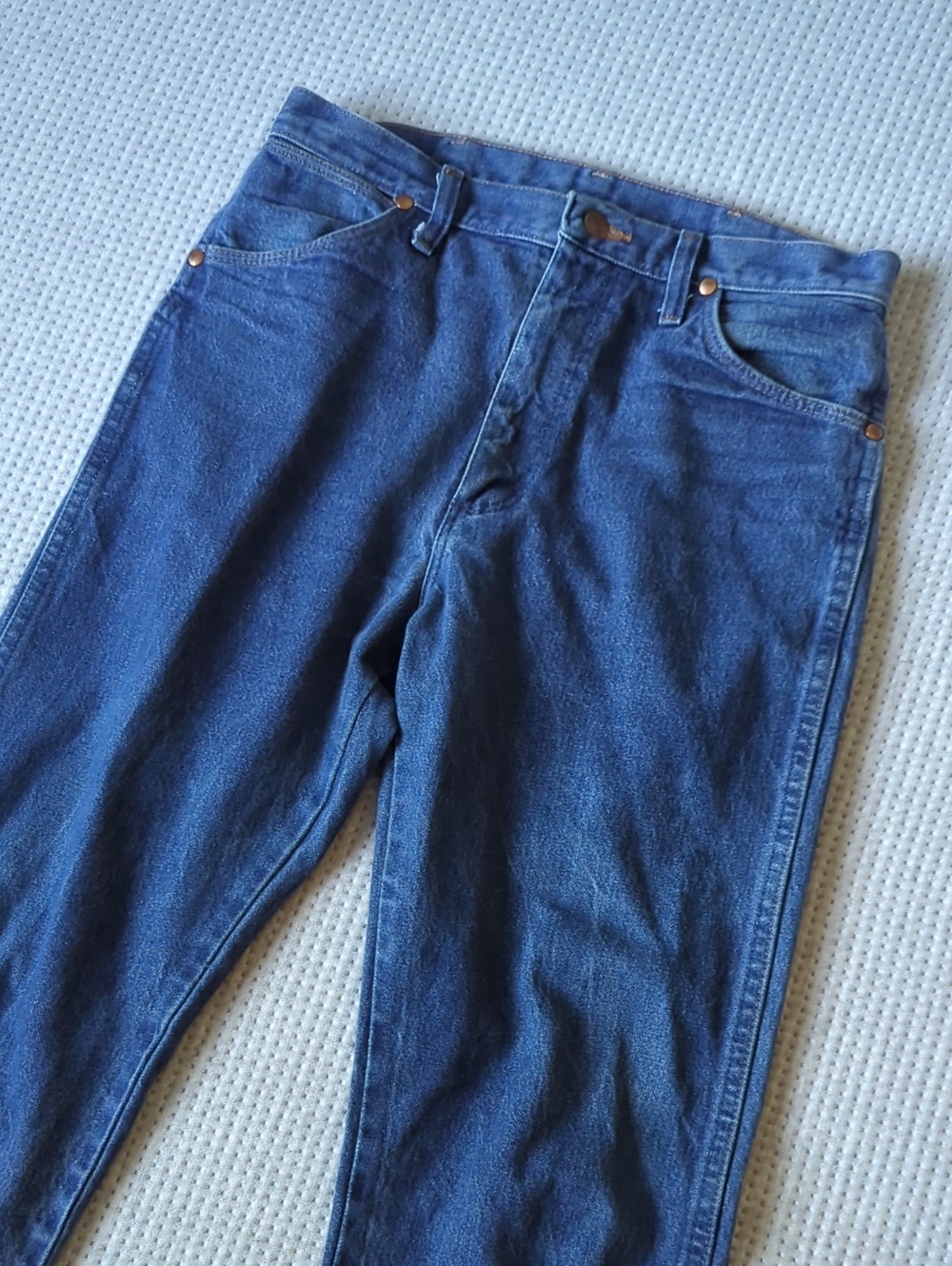 Wrangler 31x34  Men's Straight Jeans in Blue Denim
